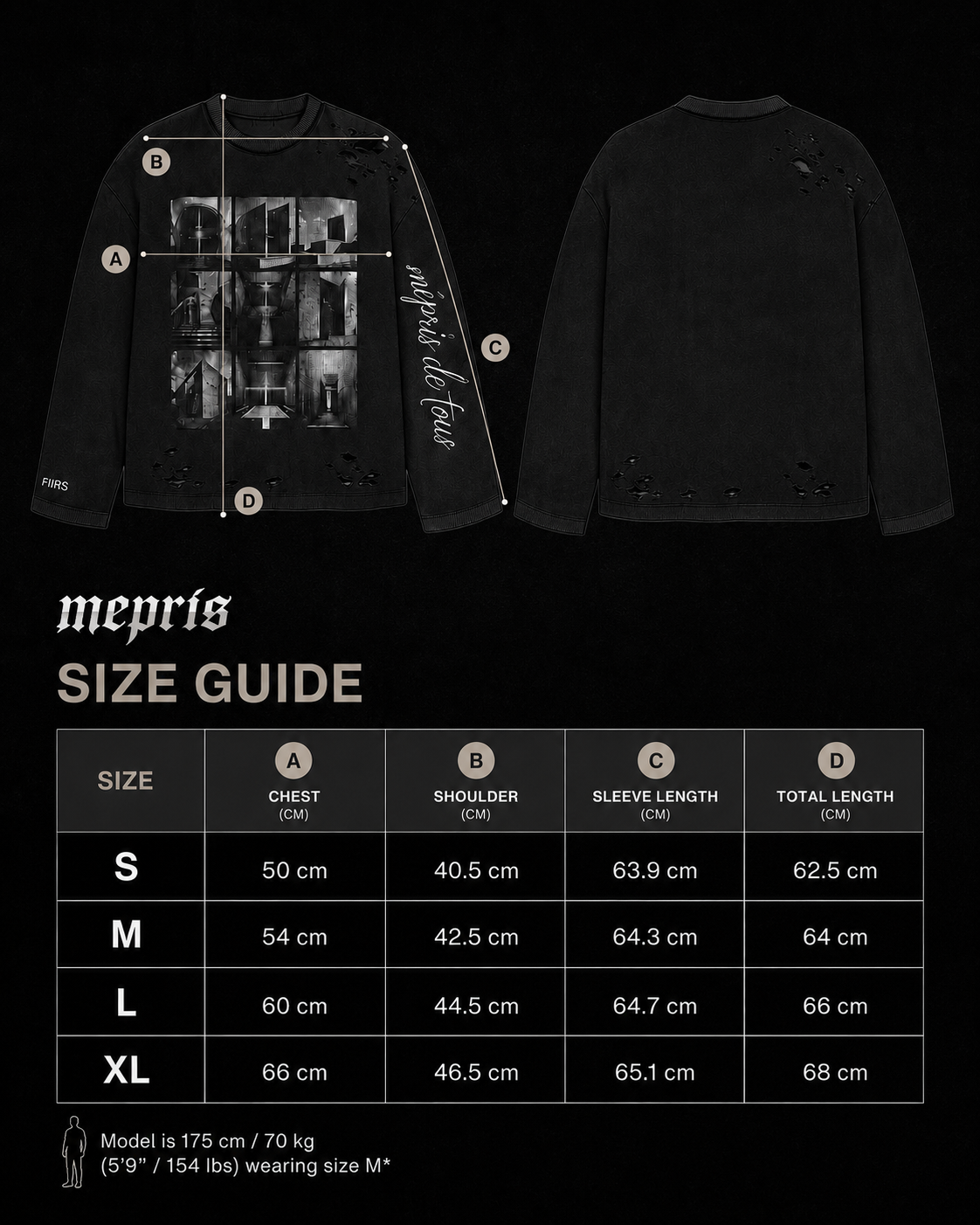 MÉPRIS RAW LONGSLEEVE